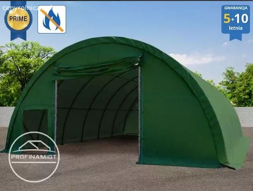 Hala Łukowa 9,15m x 10m x 4,5m, PVC 720 ciemnozielona.